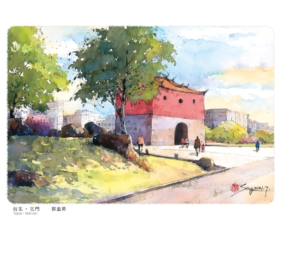 台北北門水彩月曆製作-5月份