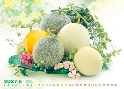 哈密瓜桌曆製作-6月份