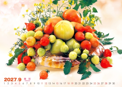 番茄桌曆製作-9月份