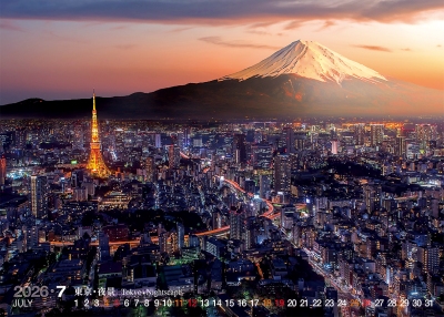 東京夜景桌曆製作-7月份