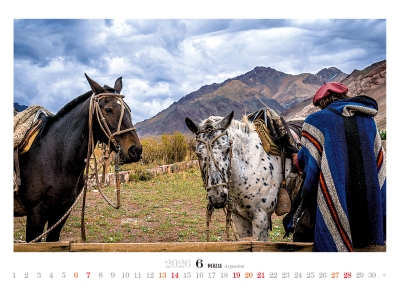 高山馬畫曆製作-6月份
