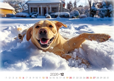 柯基桌曆製作-12月份