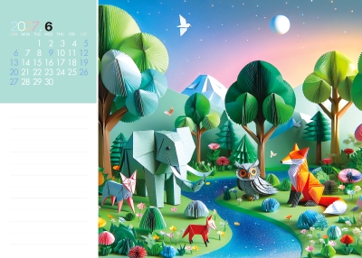 世外桃源桌曆製作-6月份