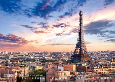 法國巴黎桌曆製作-7月份