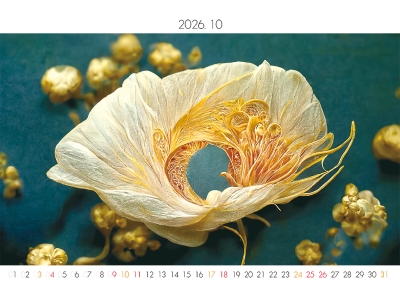 金花桌曆製作-10月份